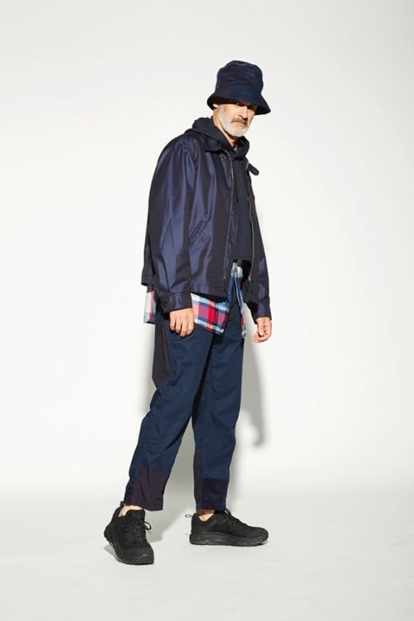 Engineered Garments Spring Summer 2019 Lookbook Birkenstocks Hoka One One Suicoke sandals adidas Vans Tricker