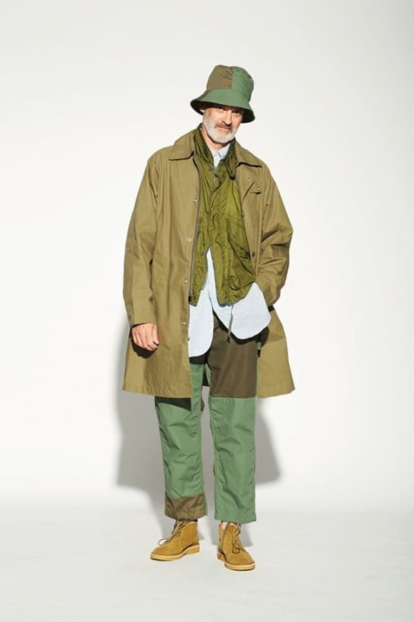 Engineered Garments Spring Summer 2019 Lookbook Birkenstocks Hoka One One Suicoke sandals adidas Vans Tricker