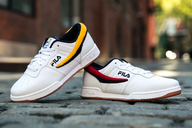 Fila Jimmy Jazz Fila Spoiler  Fila Original Fitness Varsity sneaker green yellow red black white retro new era hat