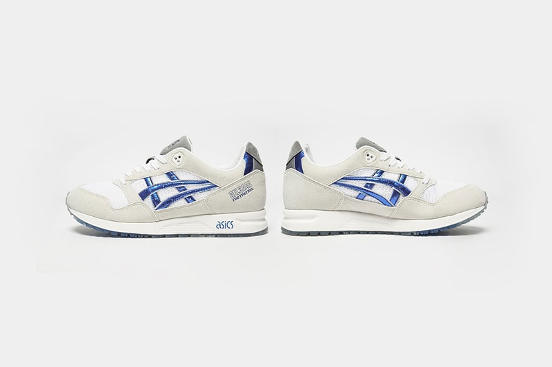 Footpatrol asics gel saga collaboration sneaker drop release date info 1991 mech gundam robot anime inspiration reference design august 11 2018 drop release date buy arts grafts exclusive sneaker shoe london france paris july 28
