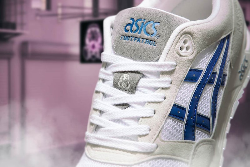 Footpatrol ASICS GEL-Saga Gundam Anime Release date closer look metallic blue sneaker collaboration price