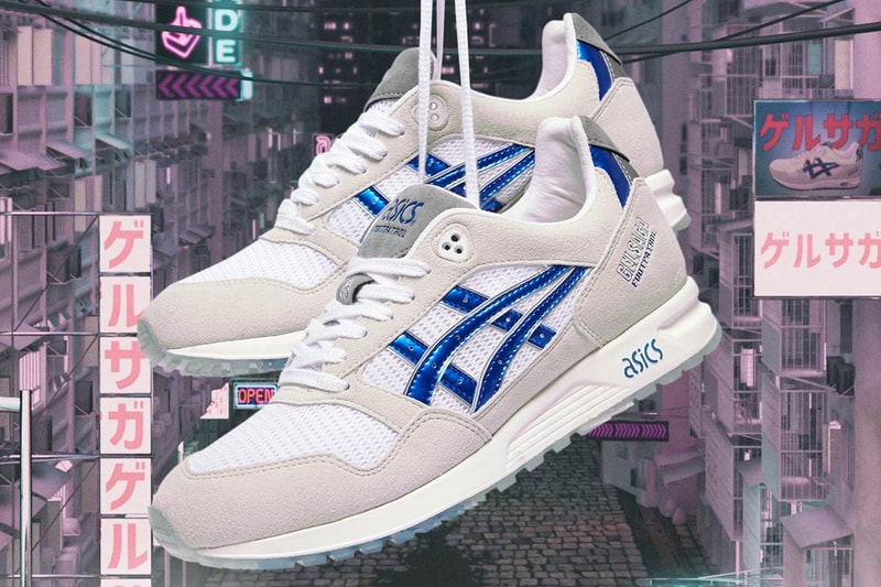 Footpatrol ASICS GEL-Saga Gundam Anime Release date closer look metallic blue sneaker collaboration price