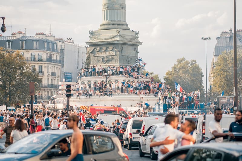 France FIFA World Cup 2018 Celebration Recap Football Fans Street Party Kylian Mbappe Champs Elysee