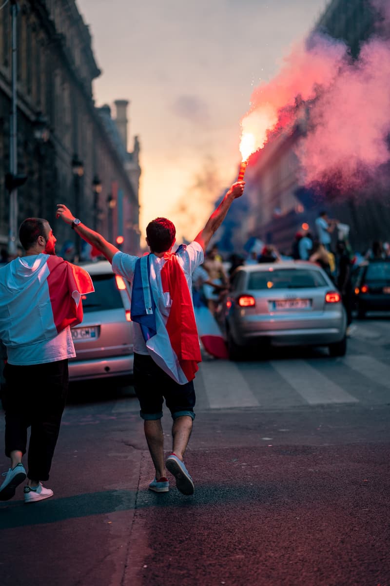 France FIFA World Cup 2018 Celebration Recap Football Fans Street Party Kylian Mbappe Champs Elysee