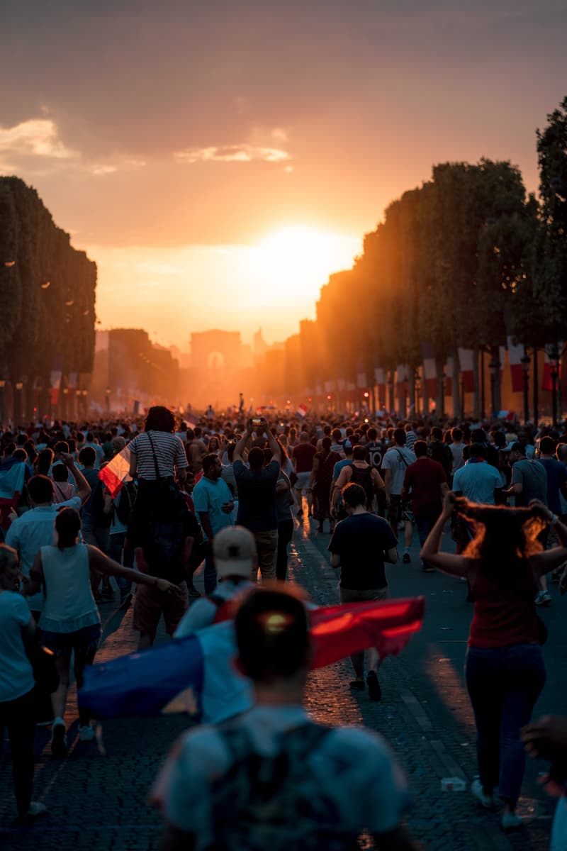 France FIFA World Cup 2018 Celebration Recap Football Fans Street Party Kylian Mbappe Champs Elysee