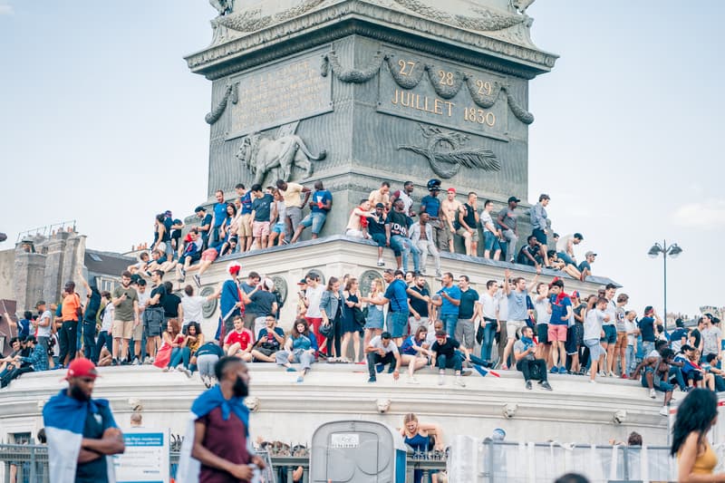 France FIFA World Cup 2018 Celebration Recap Football Fans Street Party Kylian Mbappe Champs Elysee