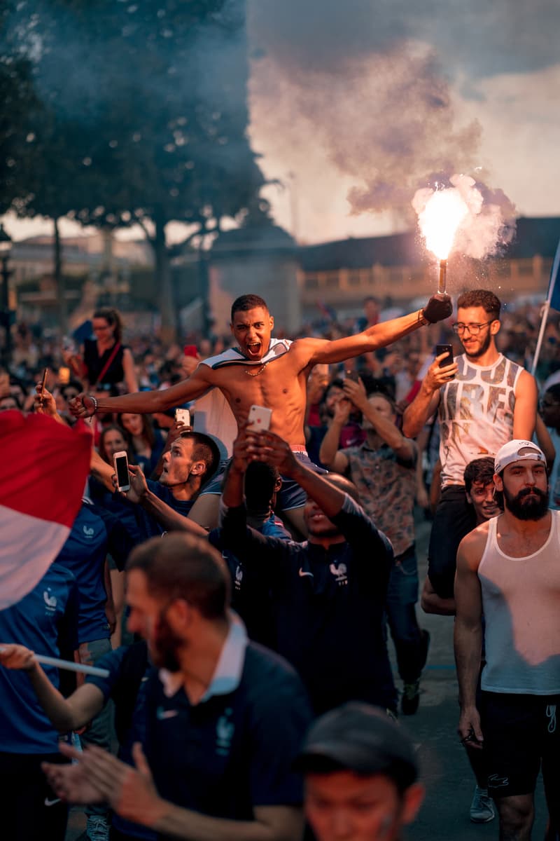France FIFA World Cup 2018 Celebration Recap Football Fans Street Party Kylian Mbappe Champs Elysee