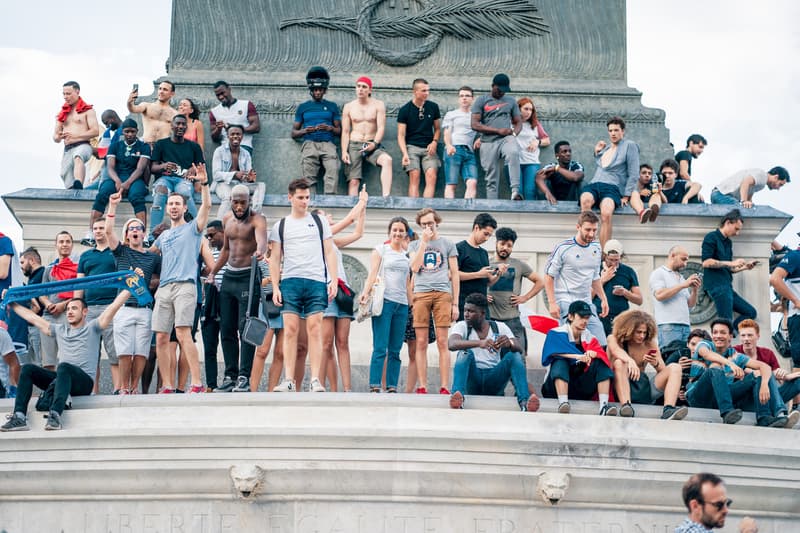 France FIFA World Cup 2018 Celebration Recap Football Fans Street Party Kylian Mbappe Champs Elysee