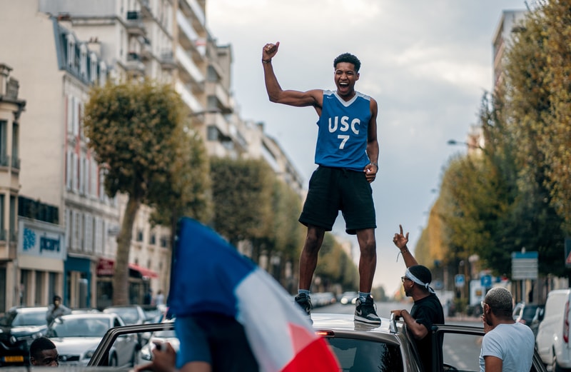 France FIFA World Cup 2018 Celebration Recap Football Fans Street Party Kylian Mbappe Champs Elysee