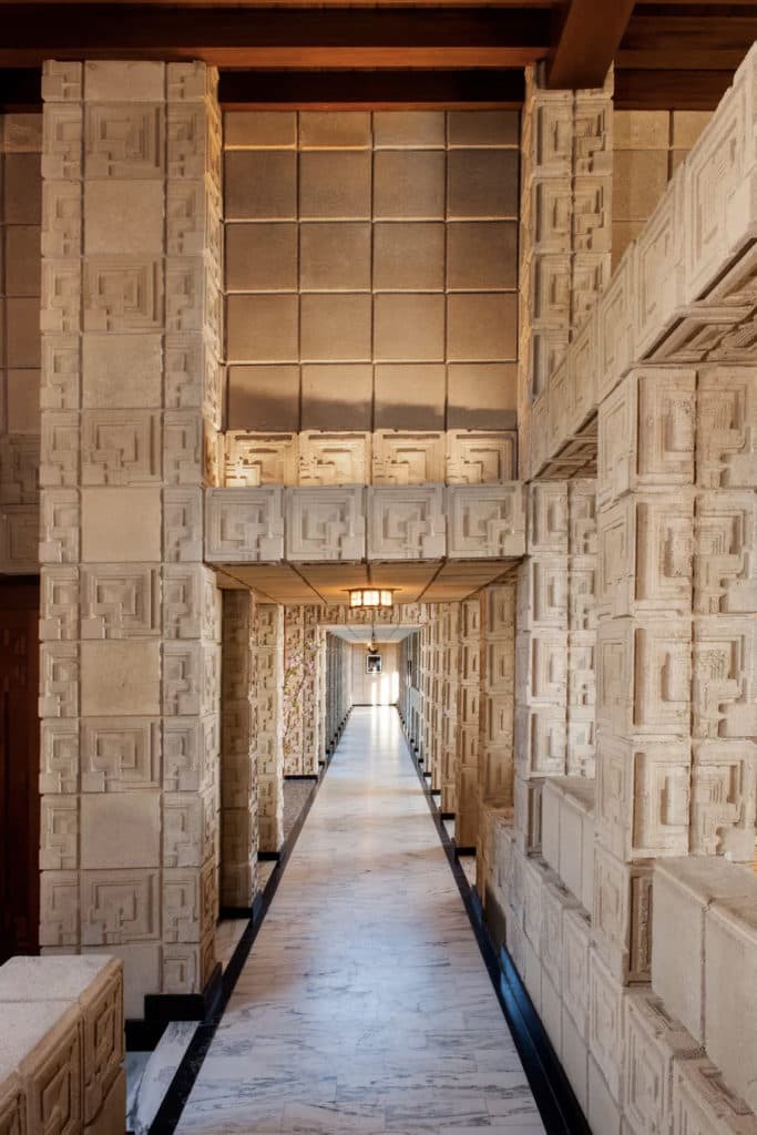 Frank Lloyd Wright Bladerunner Ennis House For Sale Available Purchase Auction Swimming Pool Mansion Los Angeles California $23 Million USD Architecture Homes Houses