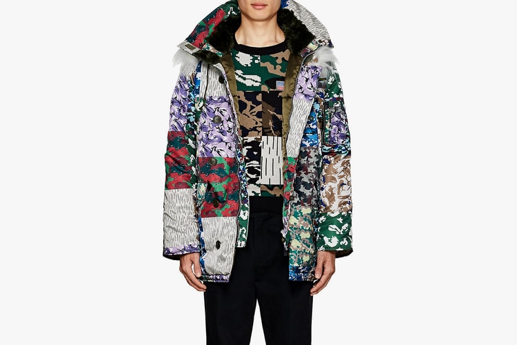 Faux-Fur & Patchwork Camo Clash on Gosha Rubchinskiy's FW18 Parka