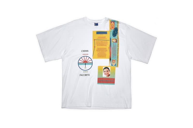 Gosha Rubchinskiy Rassvet Debut Collection Full Look PACCBET Crew Neck Sweater Long Sleeve Short T Shirt Deck Skateboard Socks Russian Cyrillic