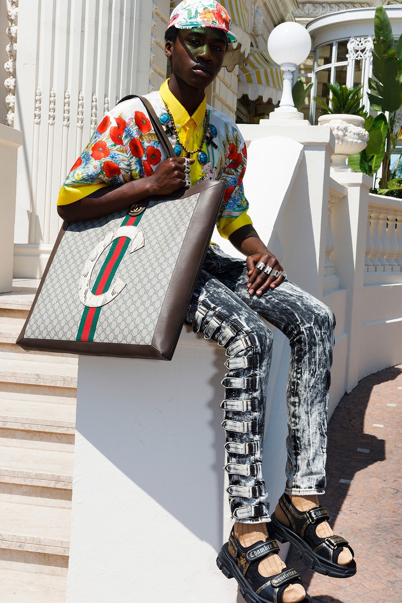 Gucci Cruise 2019 Menswear Lookbook Fashion Clothing Martin Parr Cannes Sneakers Sandals Sega Release Details Information First Look Chateau Marmont Memento Mori