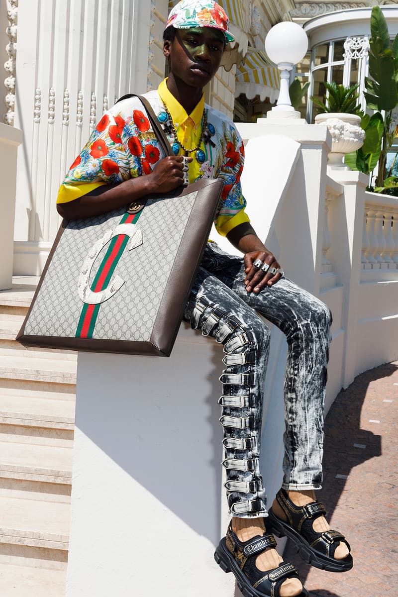 Gucci Cruise 2019 Menswear Lookbook Fashion Clothing Martin Parr Cannes Sneakers Sandals Sega Release Details Information First Look Chateau Marmont Memento Mori