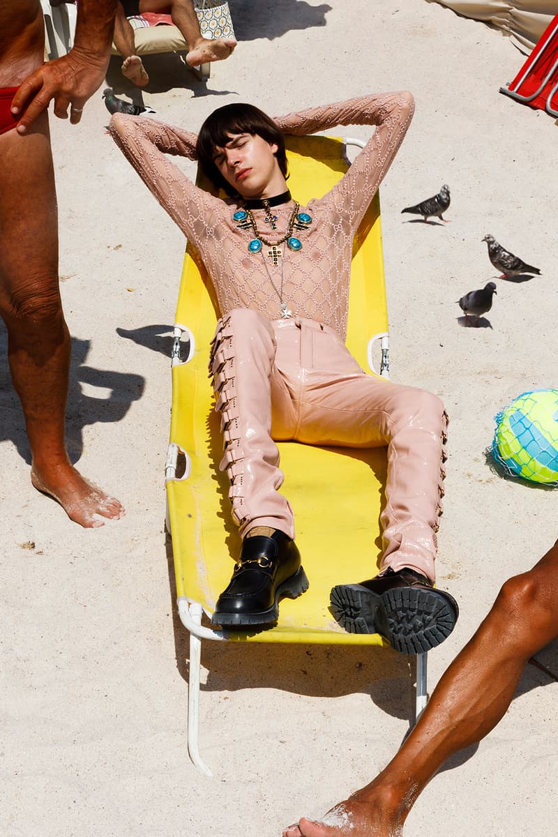 Gucci Cruise 2019 Menswear Lookbook Fashion Clothing Martin Parr Cannes Sneakers Sandals Sega Release Details Information First Look Chateau Marmont Memento Mori