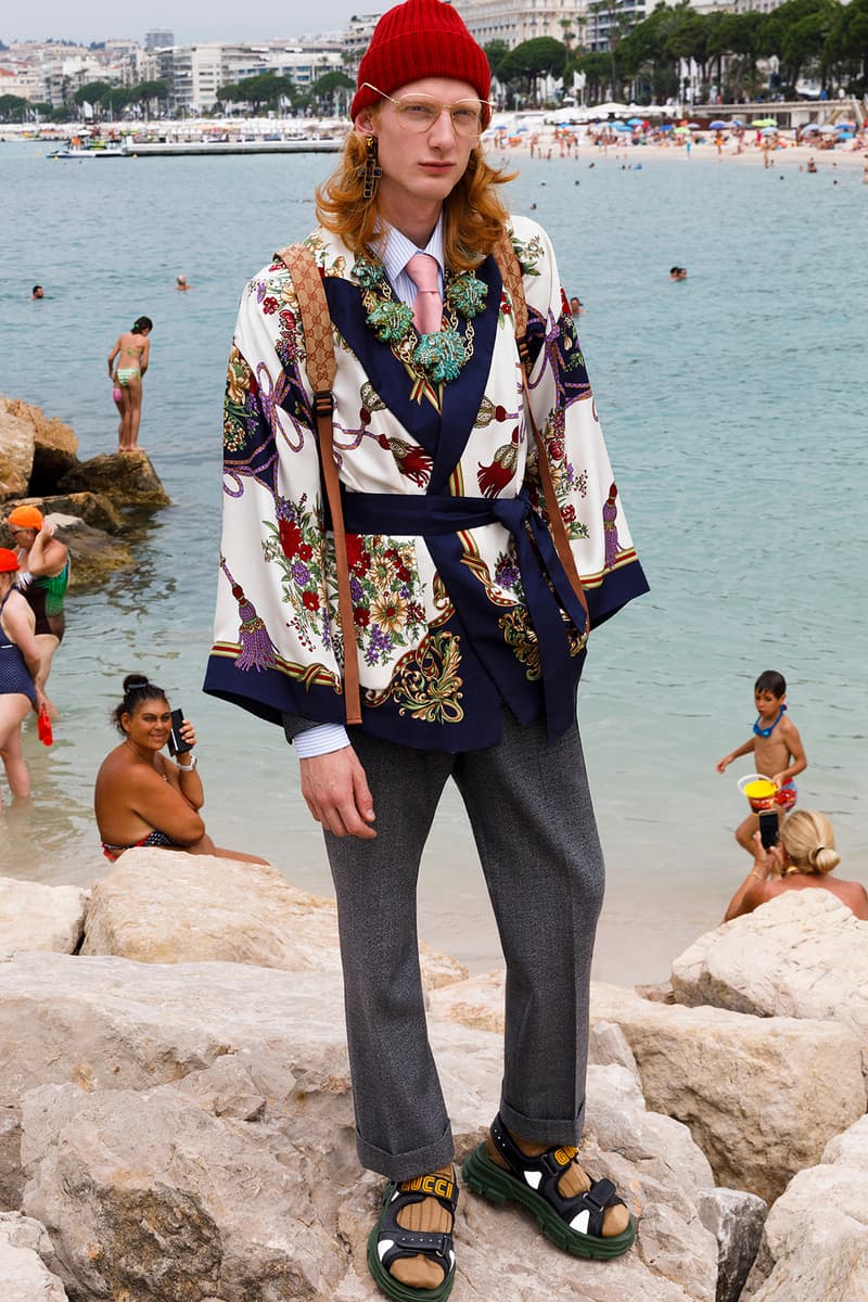 Gucci Cruise 2019 Menswear Lookbook Fashion Clothing Martin Parr Cannes Sneakers Sandals Sega Release Details Information First Look Chateau Marmont Memento Mori