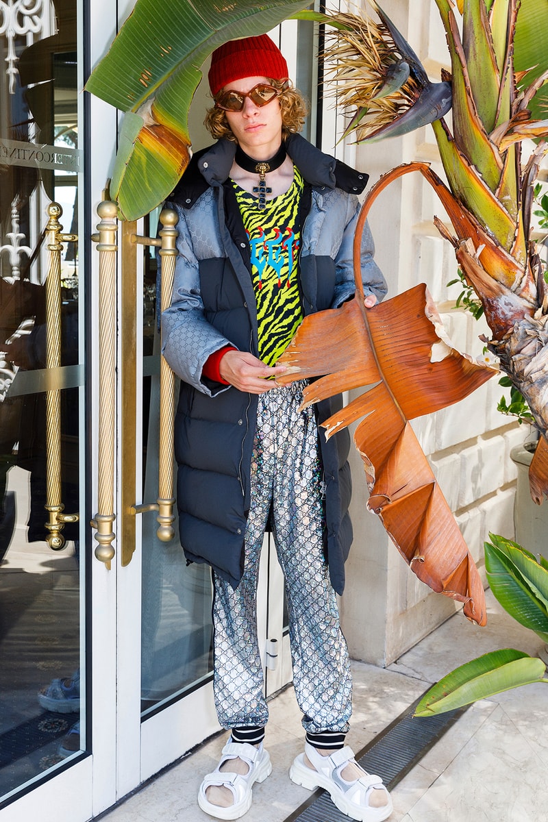 Gucci Cruise 2019 Menswear Lookbook Fashion Clothing Martin Parr Cannes Sneakers Sandals Sega Release Details Information First Look Chateau Marmont Memento Mori