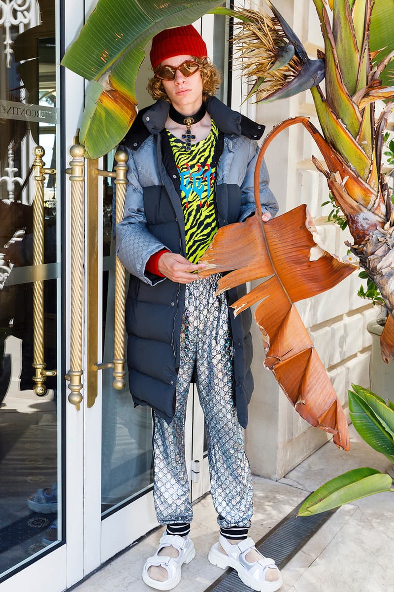 Gucci Cruise 2019 Menswear Lookbook Fashion Clothing Martin Parr Cannes Sneakers Sandals Sega Release Details Information First Look Chateau Marmont Memento Mori