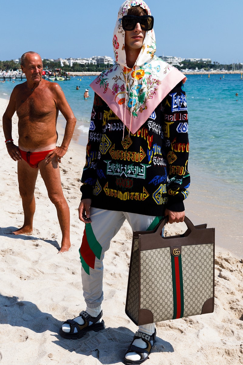 Gucci Cruise 2019 Menswear Lookbook Fashion Clothing Martin Parr Cannes Sneakers Sandals Sega Release Details Information First Look Chateau Marmont Memento Mori