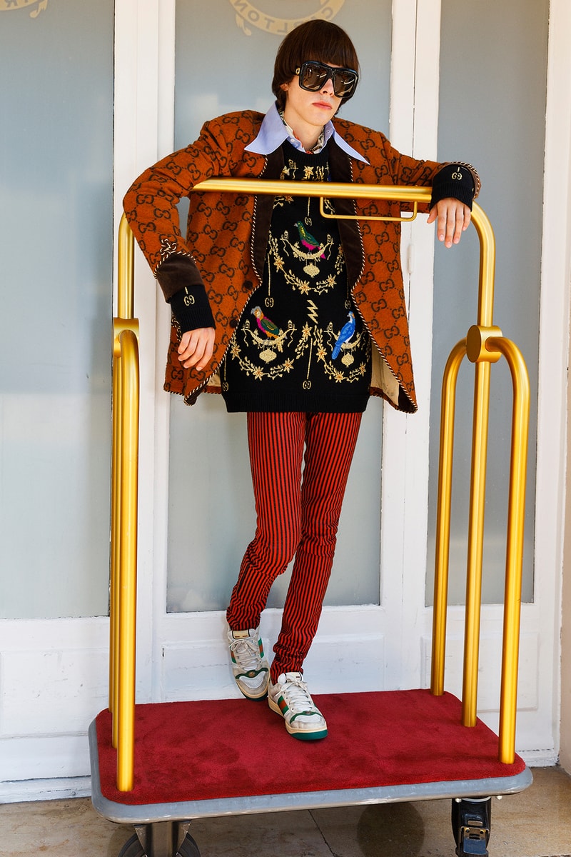 Gucci Cruise 2019 Menswear Lookbook Fashion Clothing Martin Parr Cannes Sneakers Sandals Sega Release Details Information First Look Chateau Marmont Memento Mori