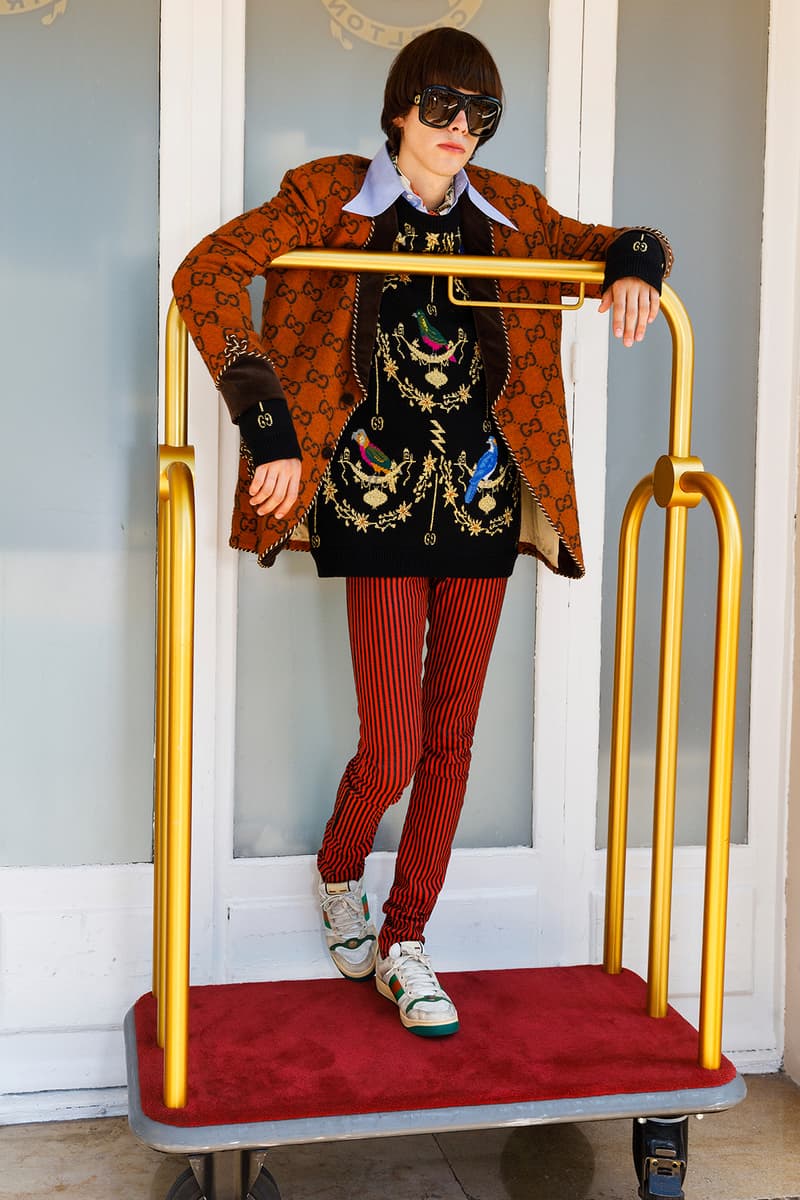 Gucci Cruise 2019 Menswear Lookbook Fashion Clothing Martin Parr Cannes Sneakers Sandals Sega Release Details Information First Look Chateau Marmont Memento Mori