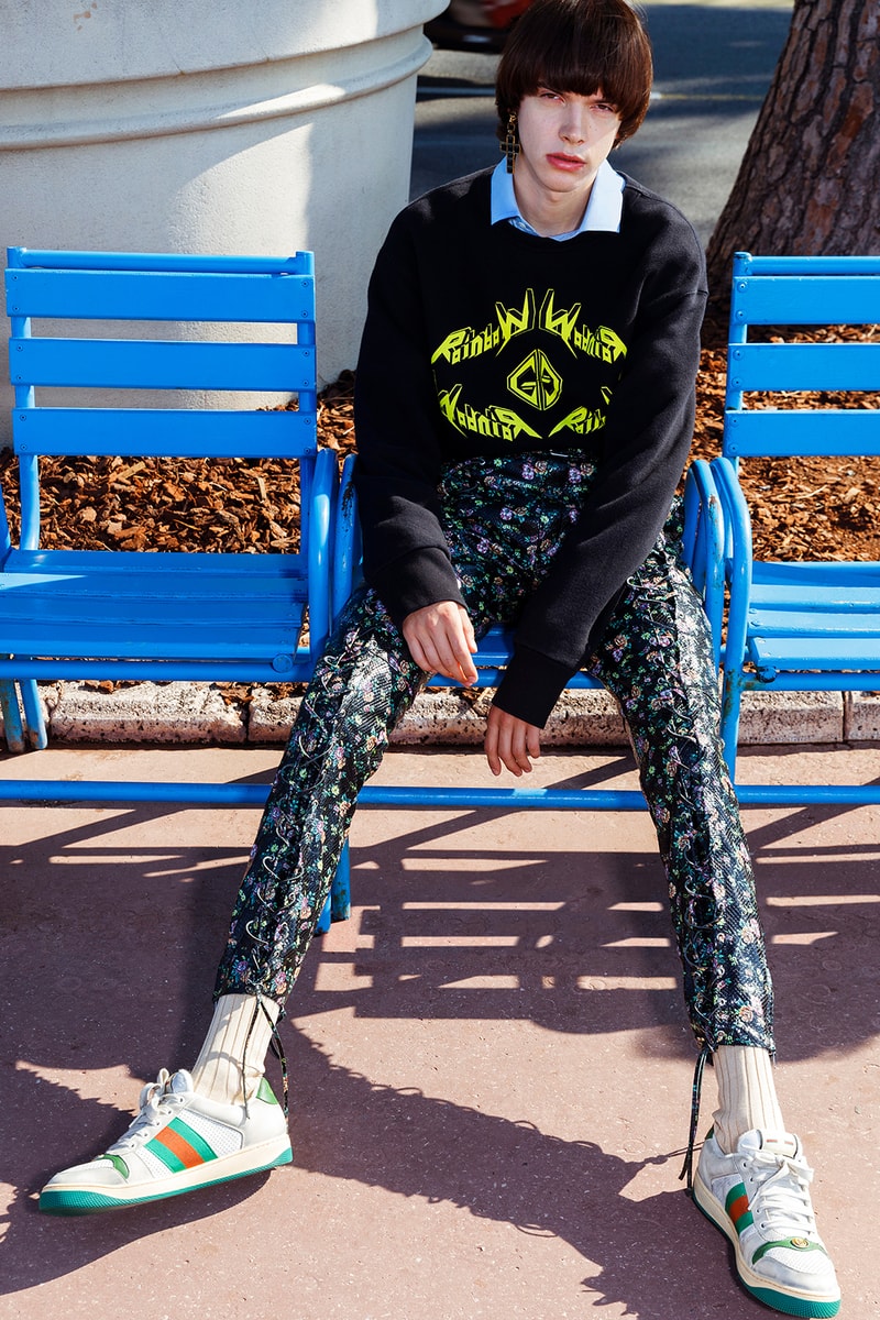 Gucci Cruise 2019 Menswear Lookbook Fashion Clothing Martin Parr Cannes Sneakers Sandals Sega Release Details Information First Look Chateau Marmont Memento Mori