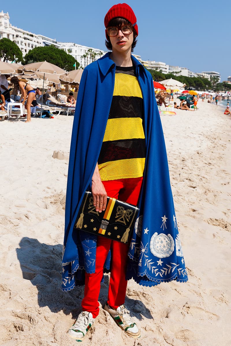 Gucci Cruise 2019 Menswear Lookbook Fashion Clothing Martin Parr Cannes Sneakers Sandals Sega Release Details Information First Look Chateau Marmont Memento Mori