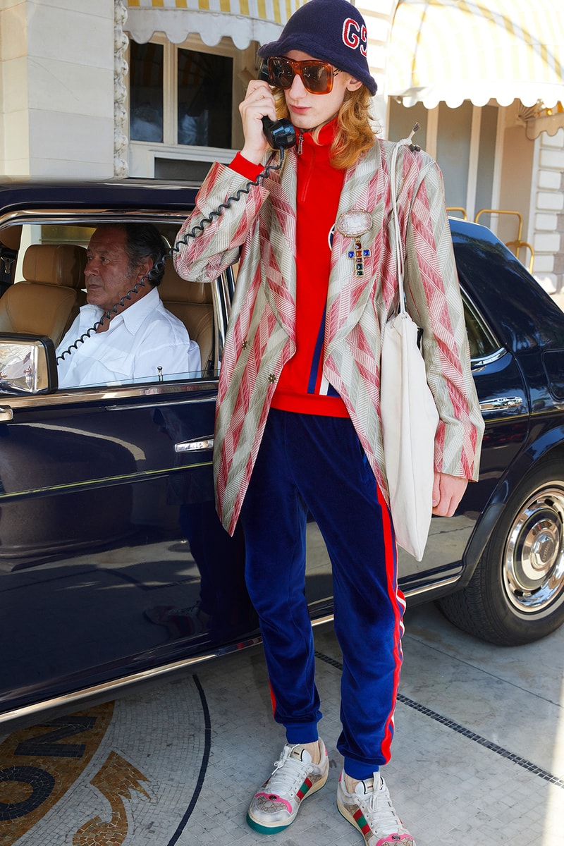 Gucci Cruise 2019 Menswear Lookbook Fashion Clothing Martin Parr Cannes Sneakers Sandals Sega Release Details Information First Look Chateau Marmont Memento Mori