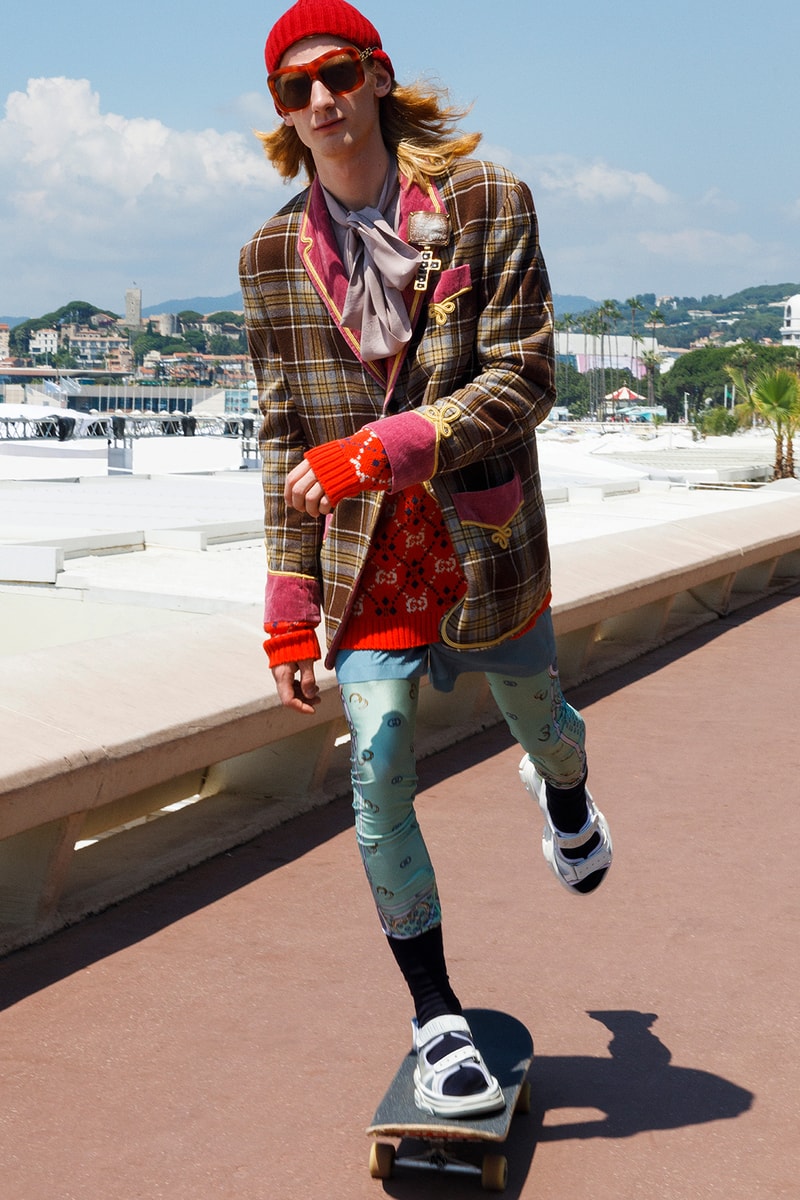 Gucci Cruise 2019 Menswear Lookbook Fashion Clothing Martin Parr Cannes Sneakers Sandals Sega Release Details Information First Look Chateau Marmont Memento Mori