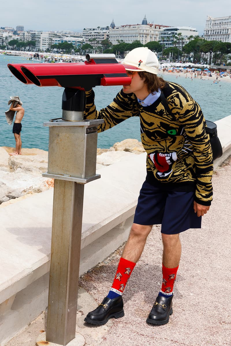 Gucci Cruise 2019 Menswear Lookbook Fashion Clothing Martin Parr Cannes Sneakers Sandals Sega Release Details Information First Look Chateau Marmont Memento Mori