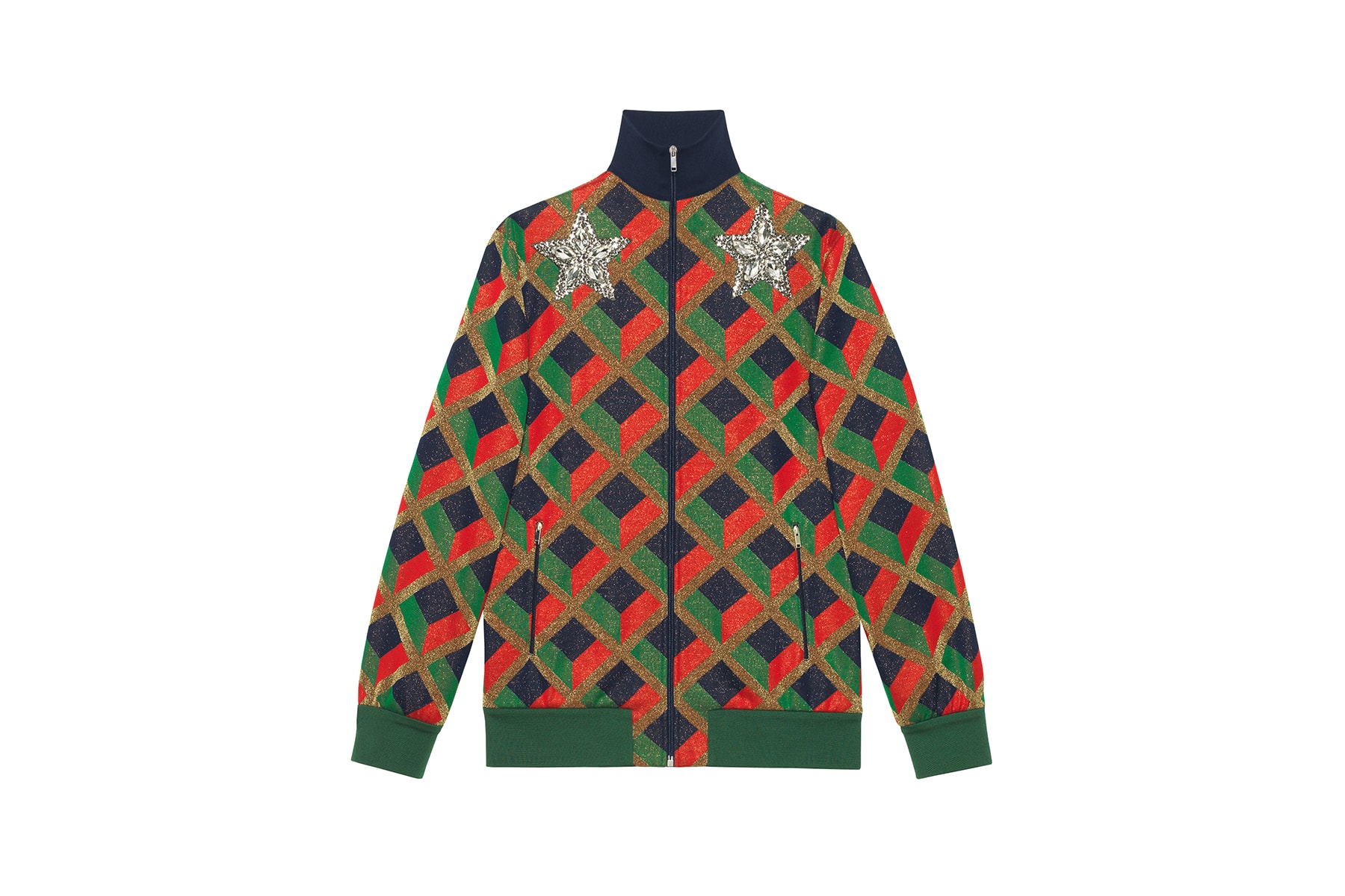 Gucci Pre-Fall 2018 Dover Street Market exclusives drop release collection july 14 2018 reopening buy purchase shop info decor sweater track jacket jersey shop store patches embroidery