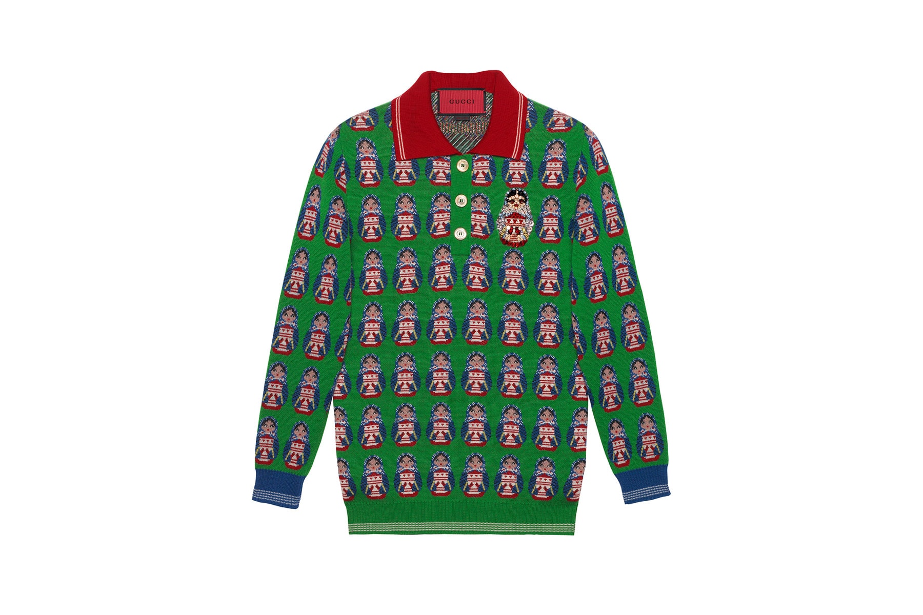 Gucci Pre-Fall 2018 Dover Street Market exclusives drop release collection july 14 2018 reopening buy purchase shop info decor sweater track jacket jersey shop store patches embroidery