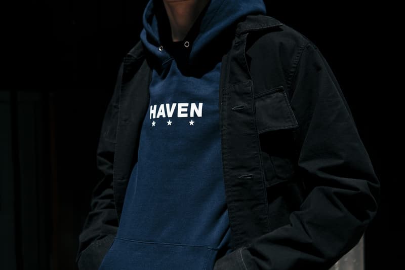 Haven fall winter 2018 delivery drop 1 made in canada japan hoodies tees jackets hats sweaters pants in house label clothing line drop release date buy purchase july 24 2018 drop release date