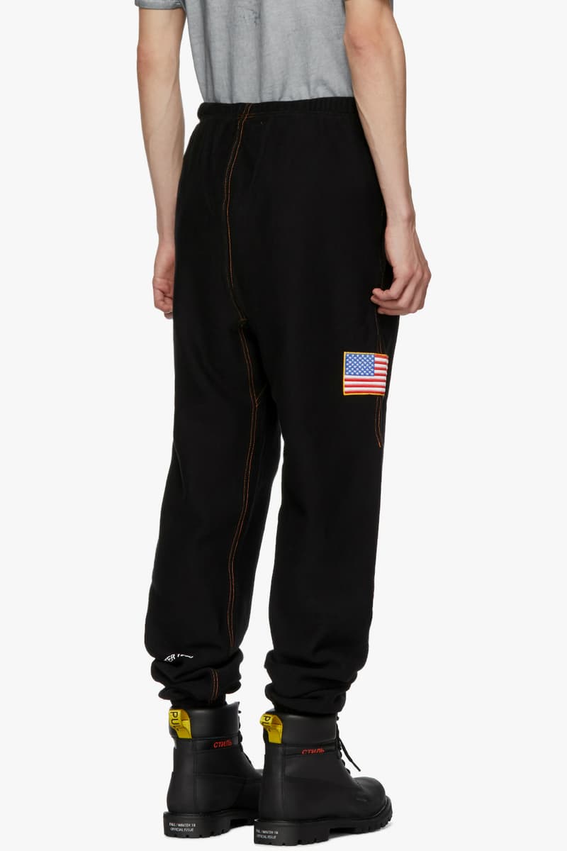 Heron Preston Fall Winter 2018 SSENSE exclusive hoodie lounge pants black release