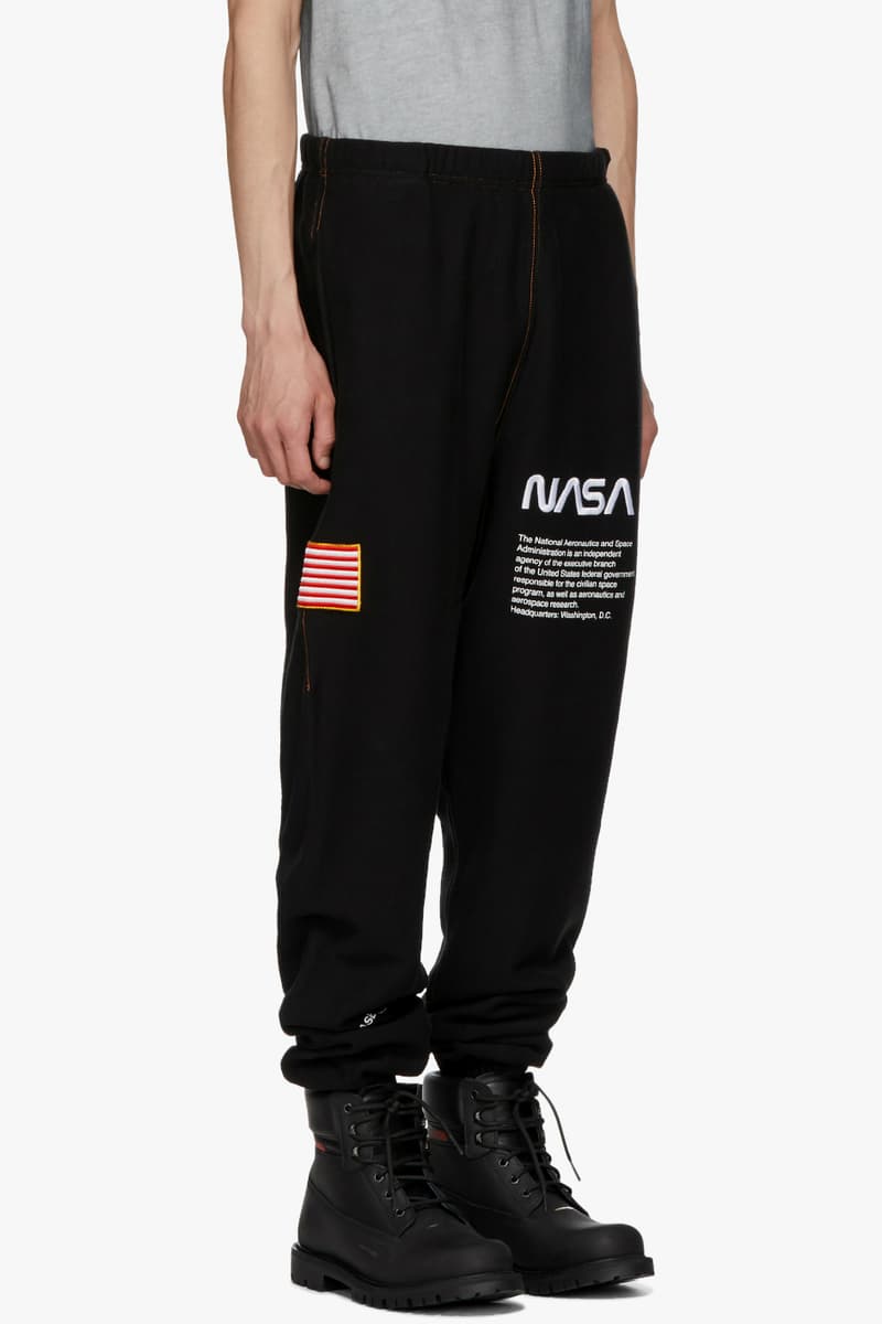 Heron Preston Fall Winter 2018 SSENSE exclusive hoodie lounge pants black release