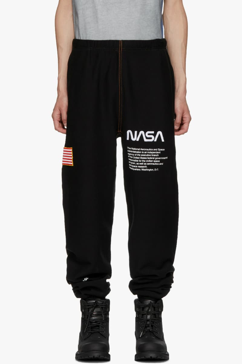 Heron Preston Fall Winter 2018 SSENSE exclusive hoodie lounge pants black release