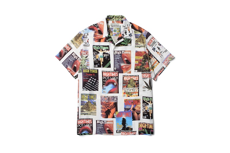high times wacko maria graphic capsule collaboration collection magazine marijuana pot weed hawaiian shirt tee shorts bag tote bandana july 7 6 2018 the guilty parties paradise tokyo drop release date launch info cop