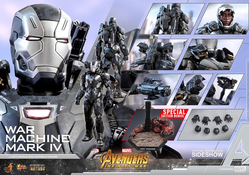 Hot Toys Avengers Infinity War War Machine Mark IV Figure Special Edition 1/6th scale collectible Marvel Studios
