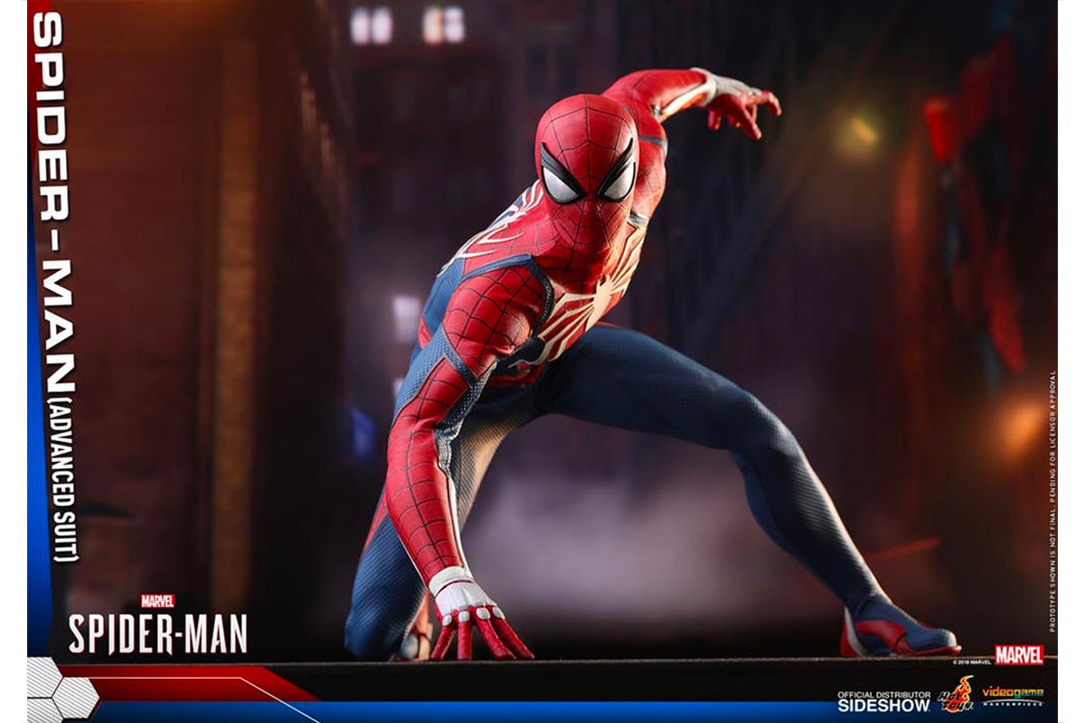 Hot Toys PS4 Spider Man Advanced Suit Figure 1/6th scale collectible figure Sony Marvel Playstation 4