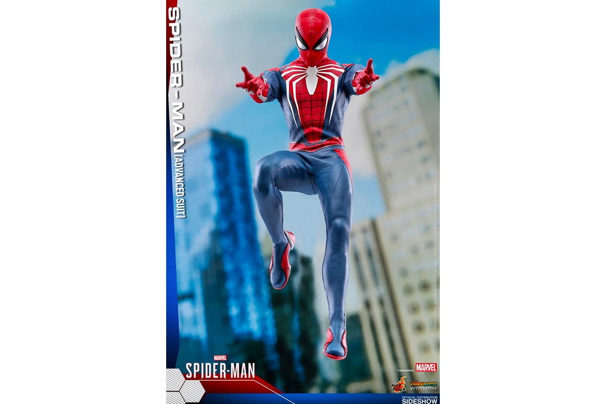 Hot Toys PS4 Spider Man Advanced Suit Figure 1/6th scale collectible figure Sony Marvel Playstation 4