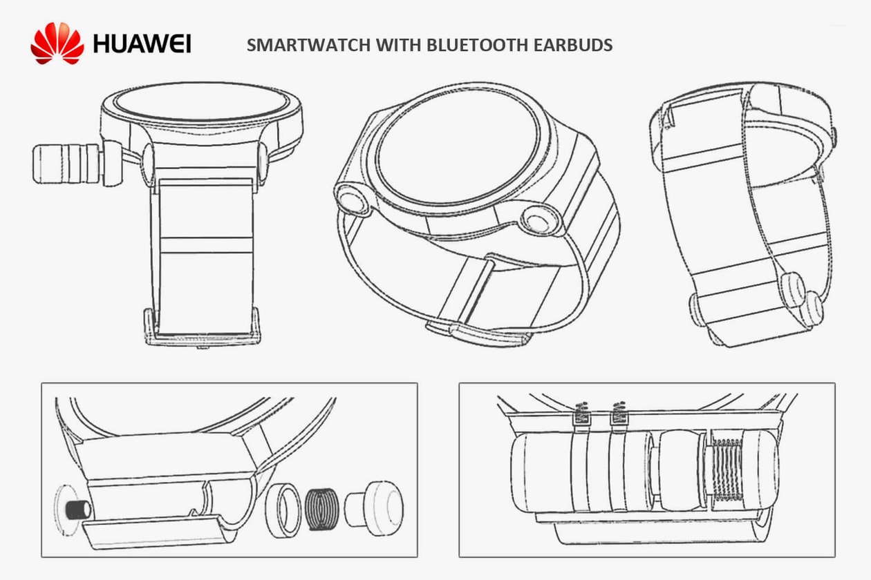 Huawei Patented Smartwatch Wireless Earbuds Bluetooth World Intellectual Property Organization