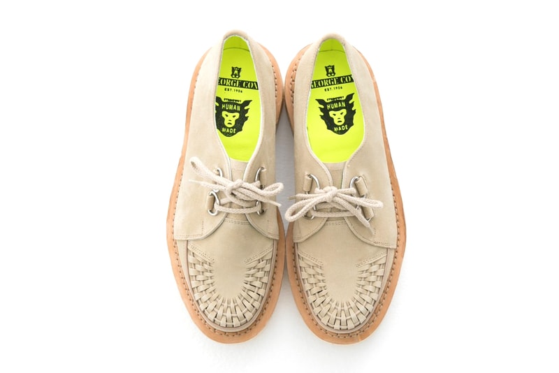 HUMAN MADE George Cox D-Ring Creeper boot suede derby black grey tan release info