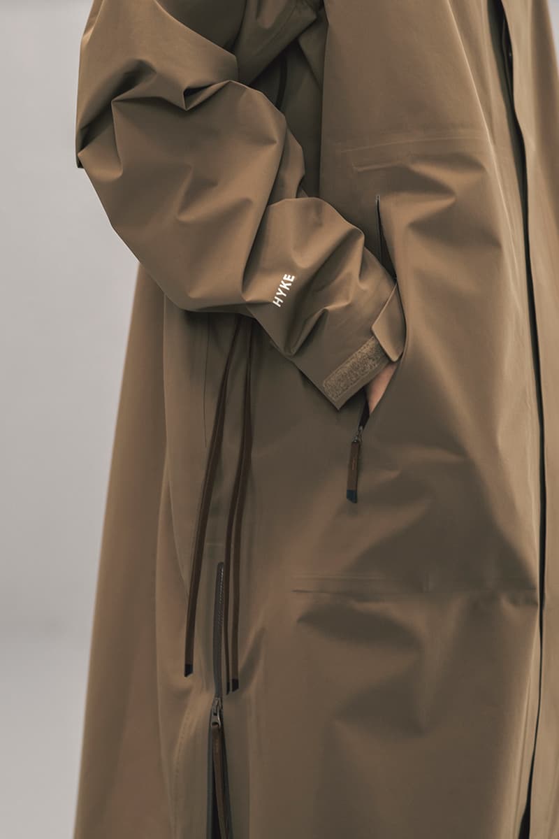 HYKE The North Face Fall/Winter 2018 Lookbook Purple Black Label collaboration collection august 12 2018 drop release launch closer first look japan exclusive women green black boot belt coat jacket bolero