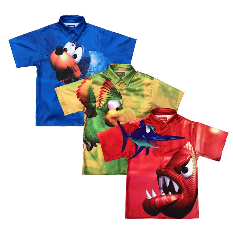 imran potato donkey kong country animal buddies button up shirts green blue red