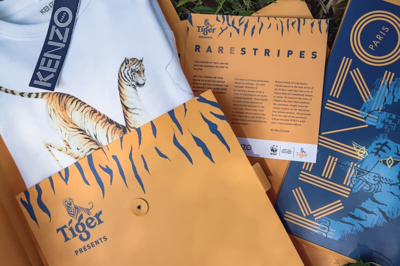 KENZO Tiger Beer WWF Launch 'Rare Stripes' Collection