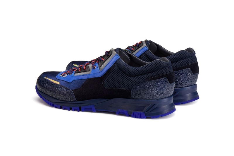 lanvin mesh cross trainer grey beige light brown white midnight blue calfskin release date drop info closer look luxury