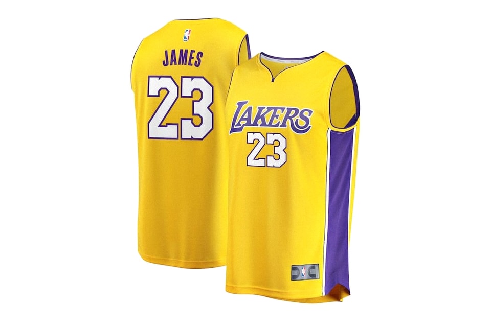 High Quality】Men's Los Angeles Lakers #23 LeBron James Jersey