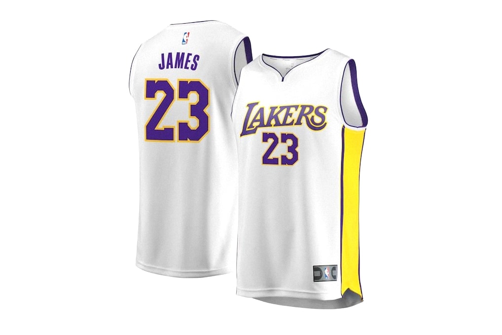 LeBron James No. 23 Los Angeles Lakers Jersey selling out basketball nba cleveland cavaliers