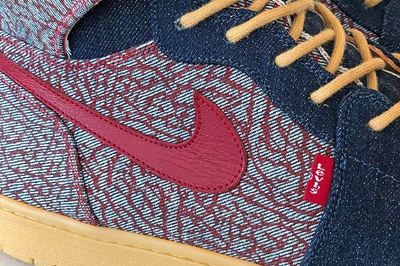 Levi's Air Jordan 1 High Denim Preview Customizer Customs JBF Jordan Brand Unique One of One 2008 501