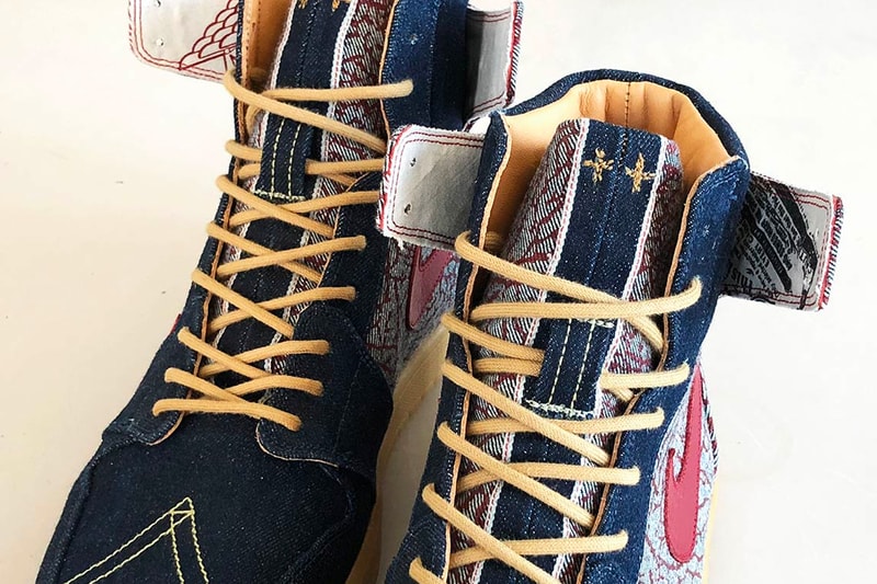 Levi's Air Jordan 1 High Denim Preview Customizer Customs JBF Jordan Brand Unique One of One 2008 501